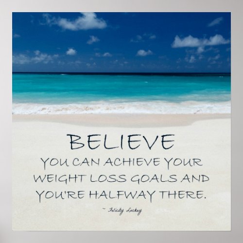 Weight Loss Motivation Beach Ready 08 Poster