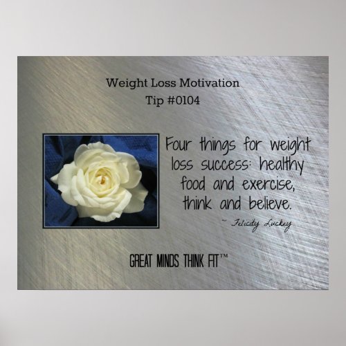 Weight Loss Motivation Poster Tip 0104