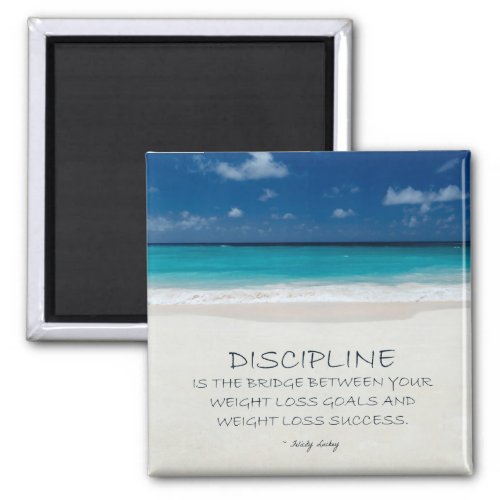 Weight Loss Motivational Magnet Beach 03 Magnet