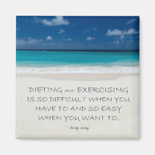Weight Loss Motivational Magnet: Beach 04 Magnet