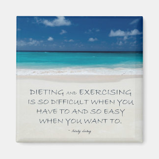 Weight Loss Motivational Magnet: Beach 04 Magnet