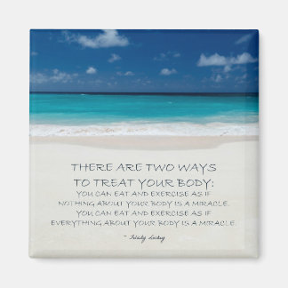 Weight Loss Motivational Magnet: Beach 19 Magnet