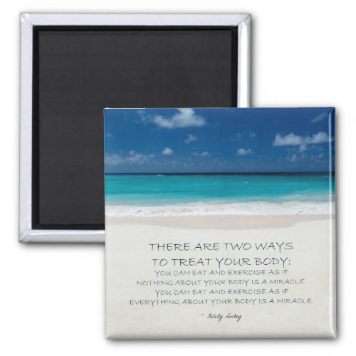 Weight Loss Motivational Magnet Beach 19 Magnet