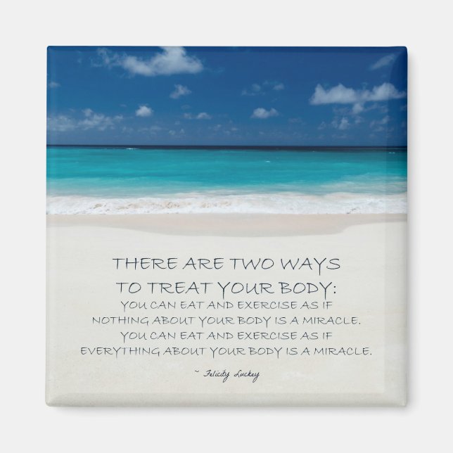 Weight Loss Motivational Magnet: Beach 19 Magnet (Front)