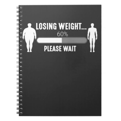 Weight Loss Overweight Fitness Diet Motivation Notebook