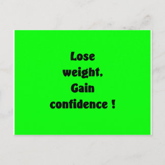 Weight loss postcard