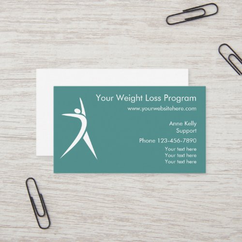 Weight Loss Program Business Card