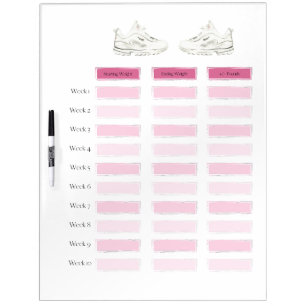 Weight Loss Tracker Dry Erase Board