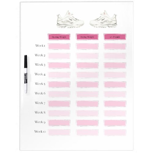 Weight Loss Tracker Dry Erase Board