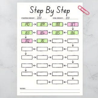 WEIGHT LOSS TRACKER, WEIGHT LOSS JOURNAL DRY ERASE BOARD