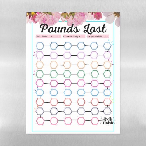 Weight Loss Tracker Weight Loss Journal Magnetic Dry Erase Sheet