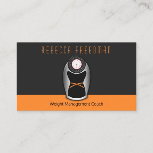 Weight Management Coach Dietician Nutritionist Business Card