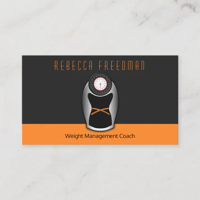 Weight Management Coach Dietician Nutritionist Business Card Zazzle
