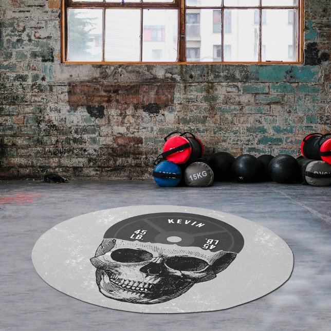 Weight Plate Skull Training Bodybuilding Gym Rug (Weight Plate Skull Training Bodybuilding Gym Rug)