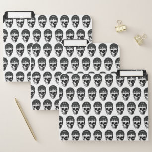 Weight Plate Skull Training Fitness Bodybuilding  File Folder