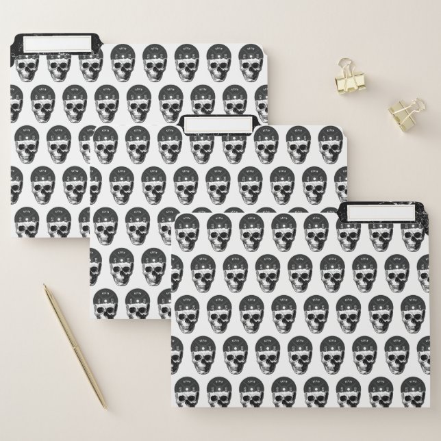 Weight Plate Skull Training Fitness Bodybuilding  File Folder (Set)