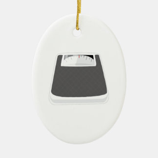 Weight Scale Ceramic Ornament