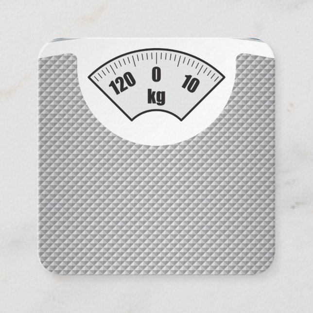 Weight Scale | Fitness Coach | Personal Trainer Appointment Card (Front)