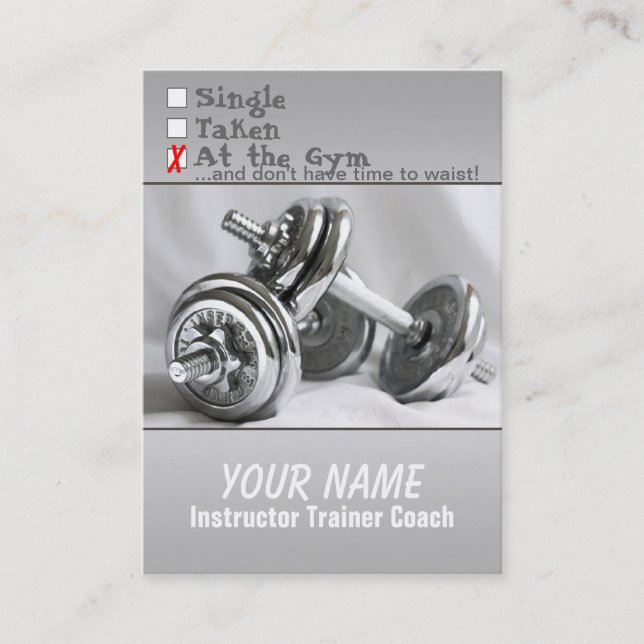 Weight Training - Business- / Schedule Card (Front)