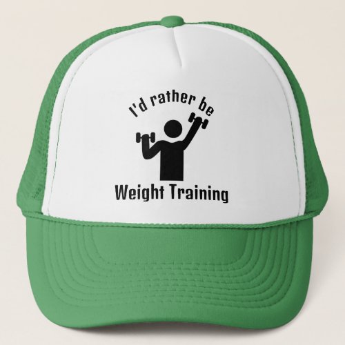 Weight Training Fitness Design Hat