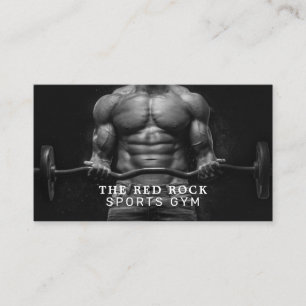 Weightlifter, Personal trainer, Gym Instructor Business Card