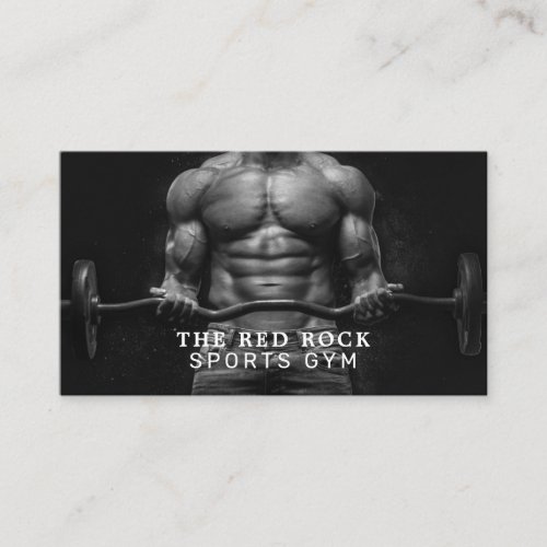 Weightlifter Personal trainer Gym Instructor Business Card