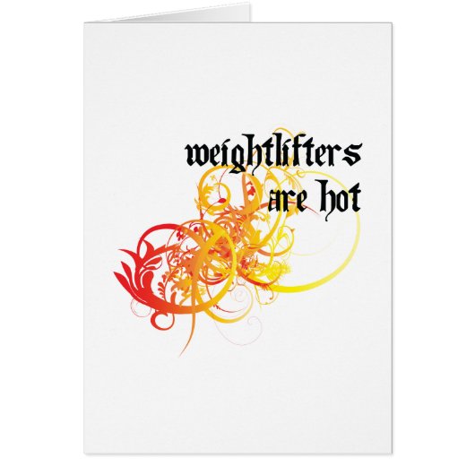 Weightlifters Are Hot Cards (Front)