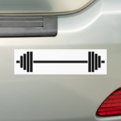 Weightlifting Barbell Bumper Sticker | Zazzle