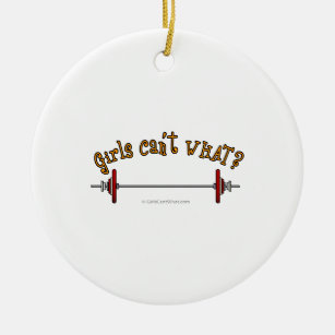 Weightlifting - Barbell Ceramic Ornament