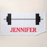 Weightlifting Barbell + Personalized Name