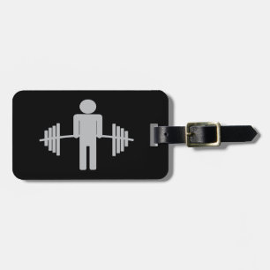 Weightlifting Barbell Workout Fitness Gym Cool Luggage Tag