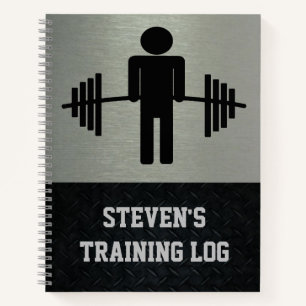 Weightlifting Barbell Workout Gym Training Log Notebook