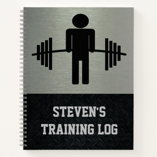 Weightlifting Barbell Workout Gym Training Log Notebook