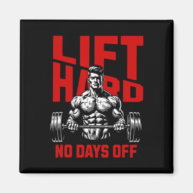 Weightlifting Bodybuilding Gym Motivation Saying 2 Magnet (Front)