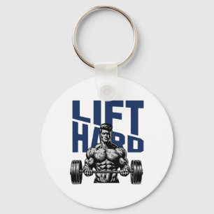 Weightlifting Bodybuilding Gym Motivation Saying  Keychain