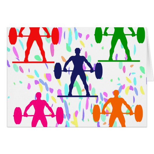 WEIGHTLIFTING CARDS (Front Horizontal)