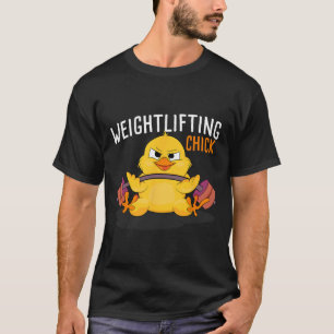 Weightlifting Chick Bodybuilding Workout Gym Women T-Shirt