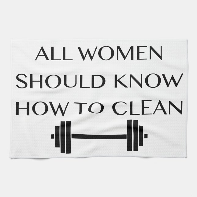 Weightlifting For Women Kitchen Towel (Horizontal)