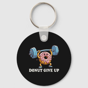 Weightlifting - Funny Fitness Workout Gym Donut Lo Keychain