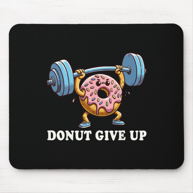 Weightlifting - Funny Fitness Workout Gym Donut Lo Mouse Pad (Front)