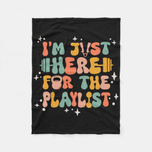 Weightlifting Funny Gym Workout Women Exercise  Fleece Blanket