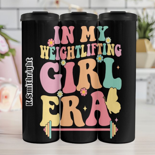 Weightlifting Girl Era Colorful Graphic Thermal Tumbler (Creator Uploaded)