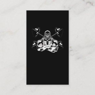 Weightlifting Gorilla Beast Bodybuilding Business Card