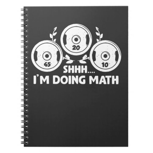Weightlifting Gym Fitness Math Weights Calculation Notebook