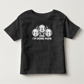 Weightlifting Gym Fitness Math Weights Calculation Toddler T-shirt