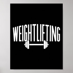 Weightlifting Gym Lift Workout Poster
