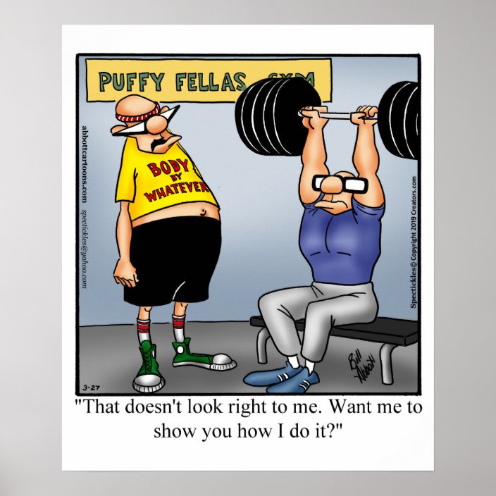 Weightlifting Humor Poster