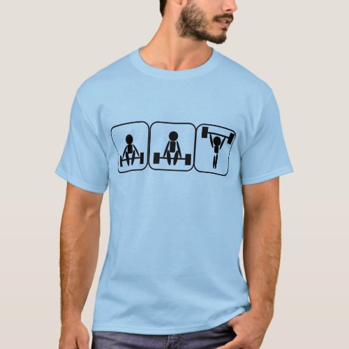Weightlifting In Symbols T_Shirt