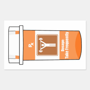 Weightlifting Is My Drug Rectangular Sticker
