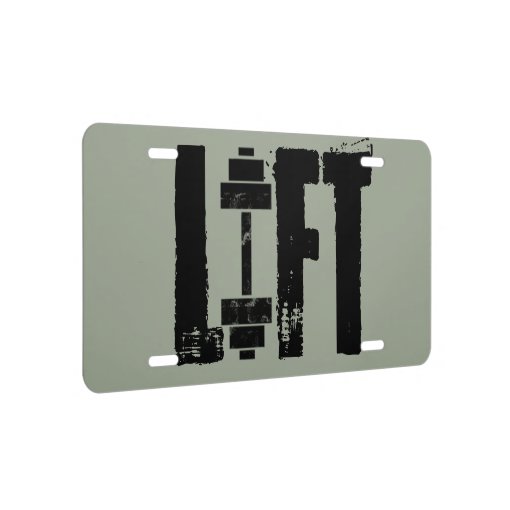 'I'd Rather Be Weight Lifting' License Plate Frame – Funny Gym Fitness Car Tag